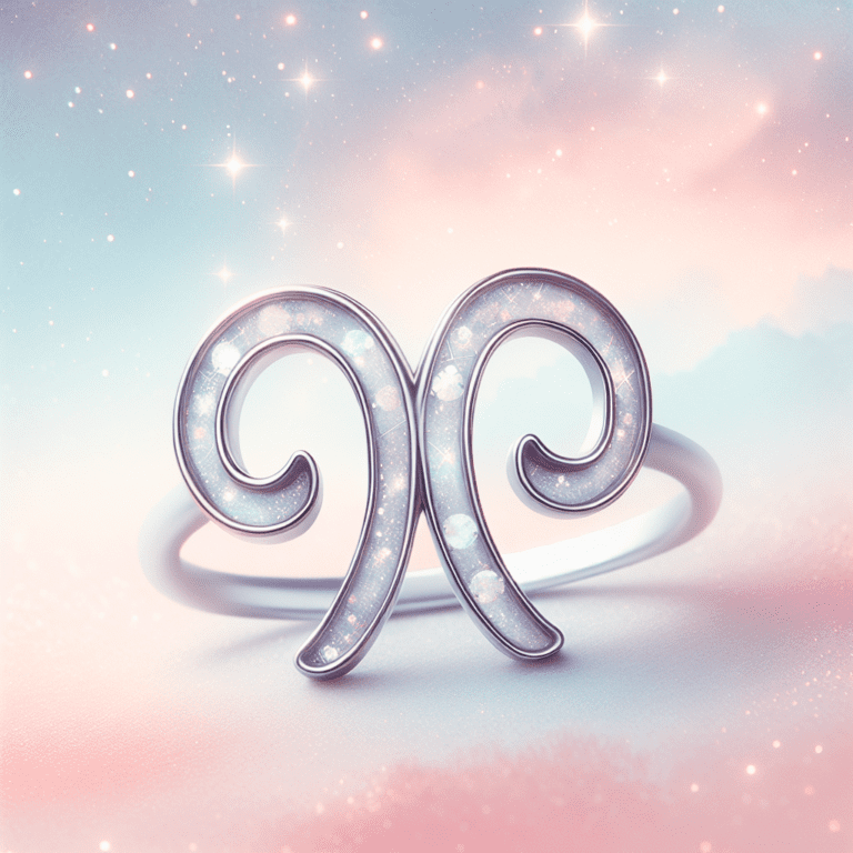 Kanaal je innerlijke Ram met de prachtige zilverkleurige Ram sterrenbeeldring