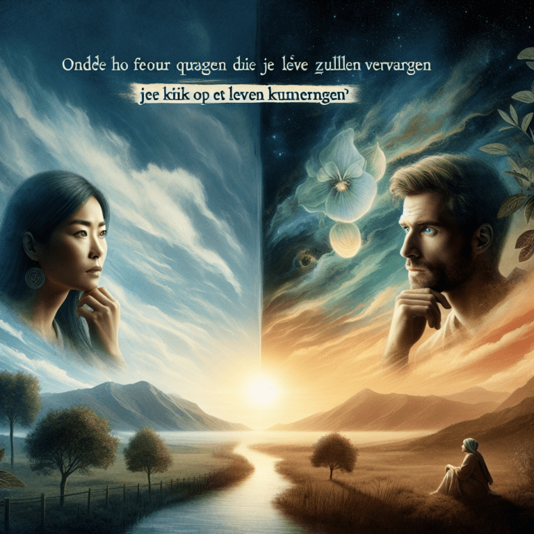 Ontdek hoe vier vragen die je leven zullen veranderen, je kijk op het leven kunnen veranderen