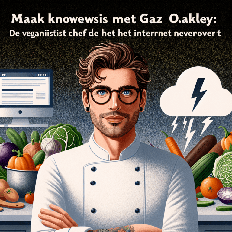 Maak kennis met Gaz Oakley: de veganistische chef-kok die het internet stormenderhand verovert