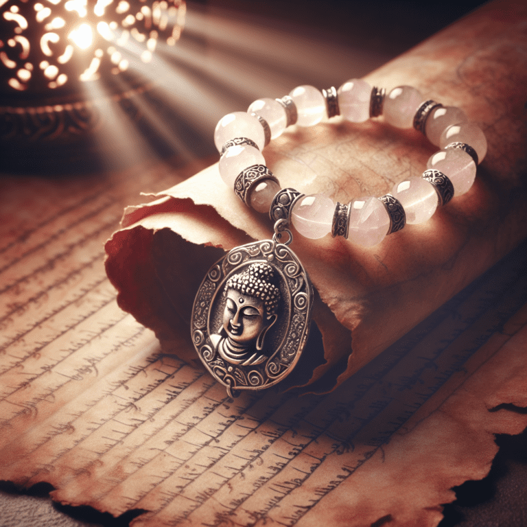 Ontdek de eeuwenoude schoonheid van de rozenkwarts Boeddha-armband