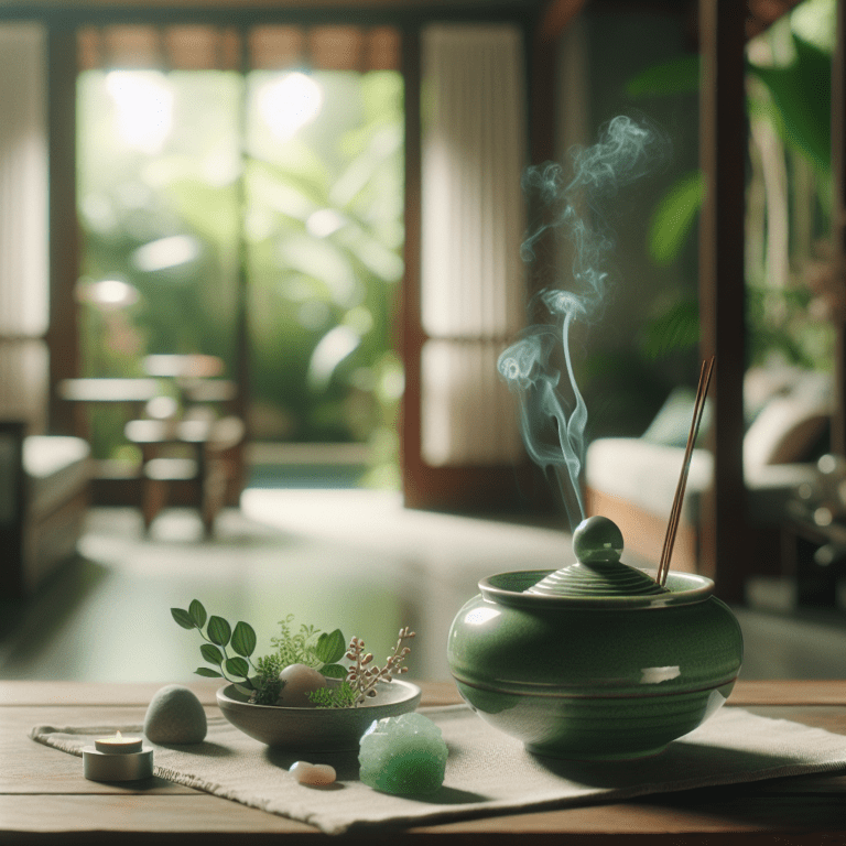 Ervaar vrede en sereniteit met groene keramische wierookbrander