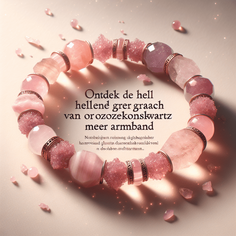 Ontdek de helende kracht van Rozenkwarts Meerarmband