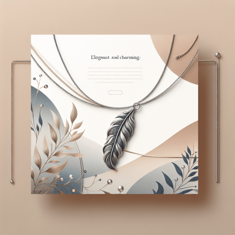 Elegant en charmant: de ketting met zilveren verenhanger