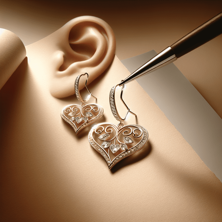 Ontdek de tijdloze elegantie van hartvormige hangeroorbellen