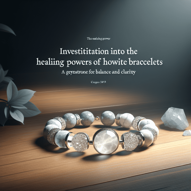 Onderzoek naar de helende krachten van armband-howliet: een edelsteen voor evenwicht en helderheid
