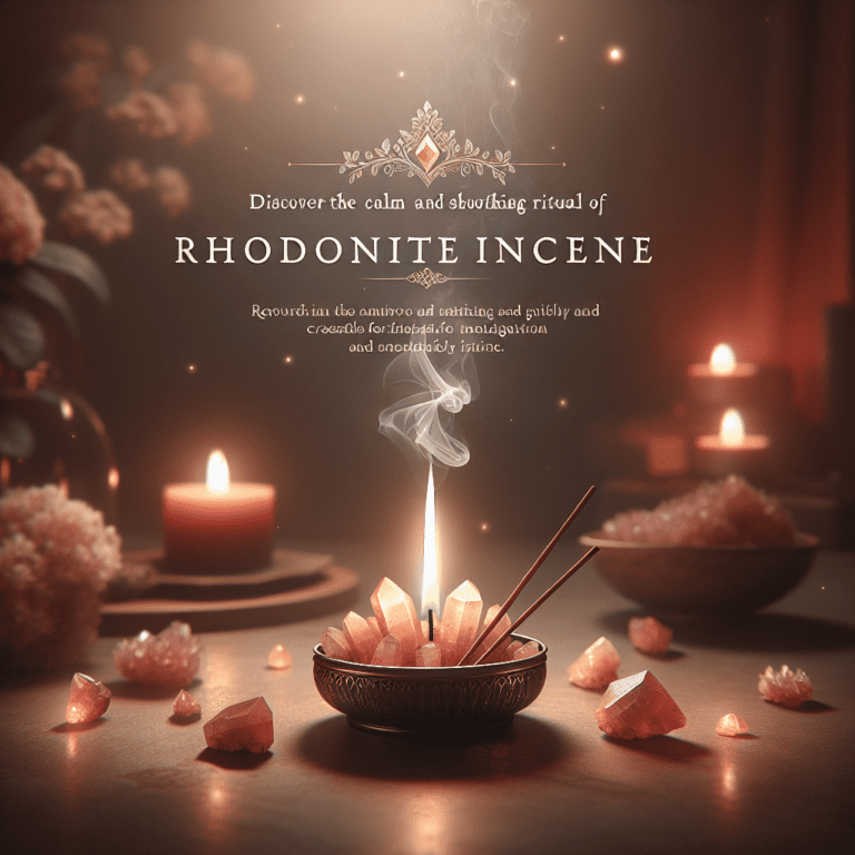 Ontdek het rustige en rustgevende ritueel van Rhodoniet-wierook