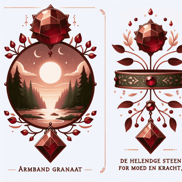 Armband Granaat: De helende steen voor moed en kracht