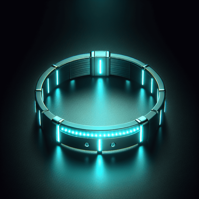 Val op in het donker met onze gloeiende armband turkoois!