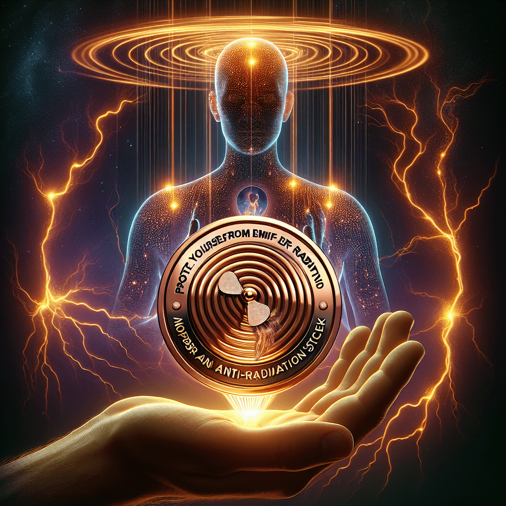 Anti Straling Sticker van Koper