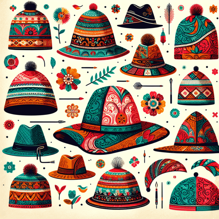 Handgemaakte Unisex Nepalese Muts : Kleurrijk met Dominante zwart met Bloemen