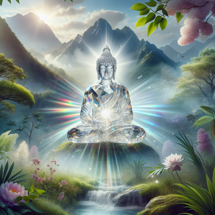 Boeddha van bergkristal