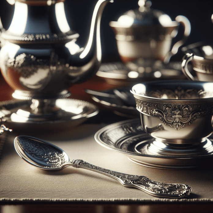 Zilveren theelepel met kirstallook