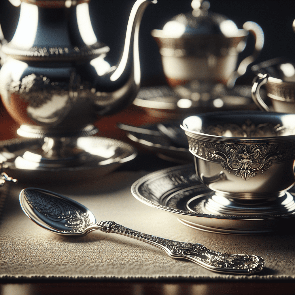 Zilveren theelepel met kirstallook