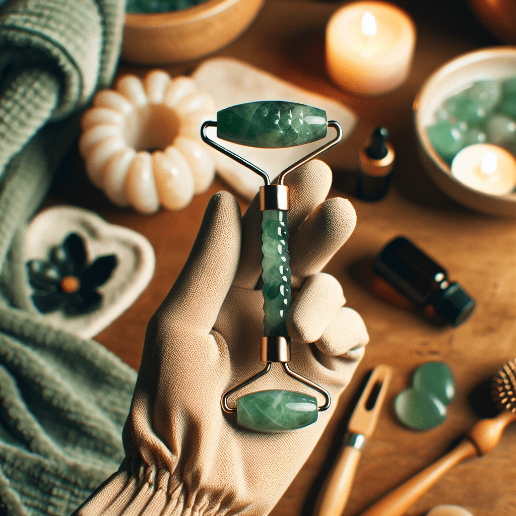 Edelsteen massage roller jade