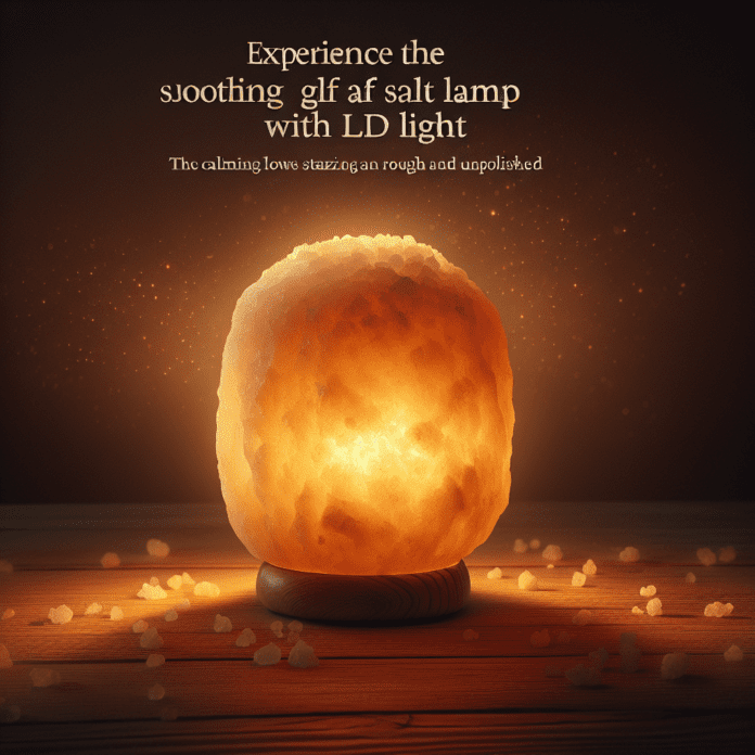 Zoutlamp ruw met snoer en LED lamp