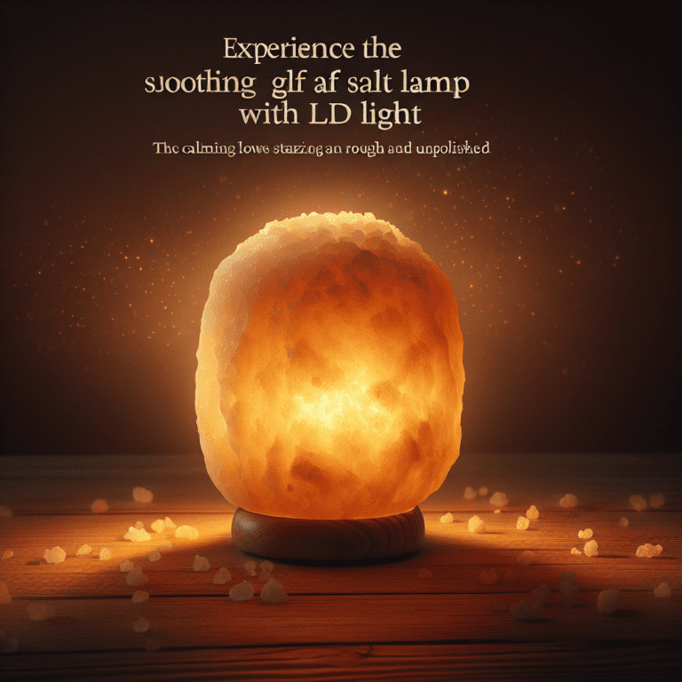 Zoutlamp ruw met snoer en LED lamp