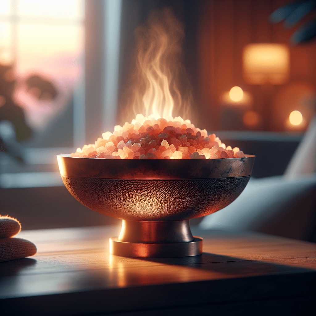 Himalaya Zoutsteen Vuurkorf met Ruwe Stukken