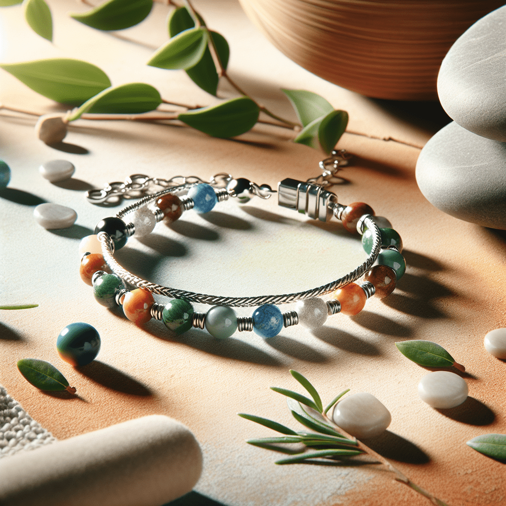 Gewichtsverlies enkelband met Ster kralen