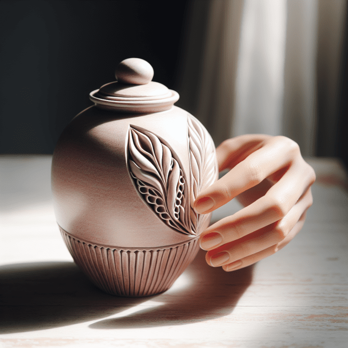 Keramische Roze Urn – Handgemaakt met Liefde