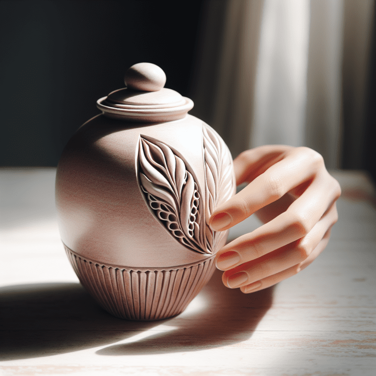 Keramische Roze Urn – Handgemaakt met Liefde