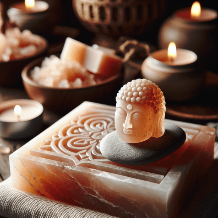 Himalaya zoutkristal zeep- & massagesteen