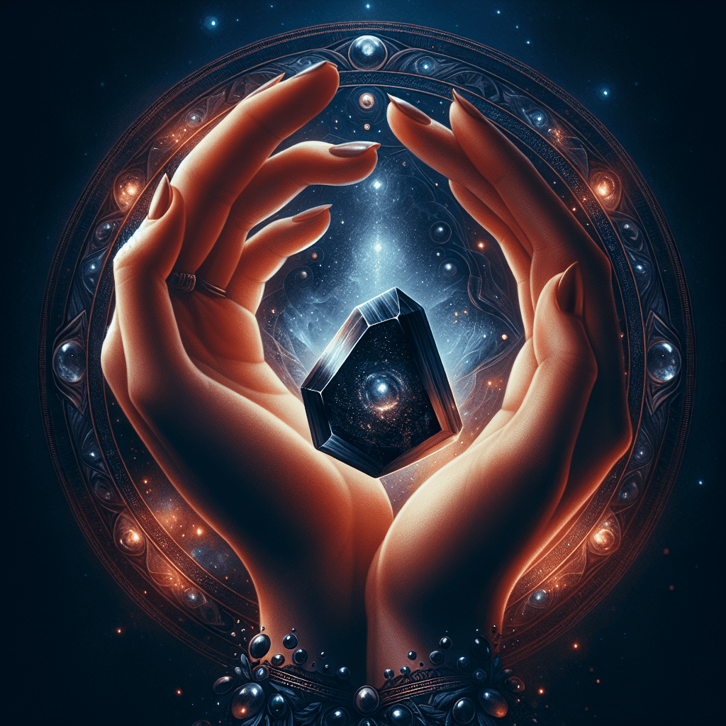 Zaksteen zwarte toermalijn