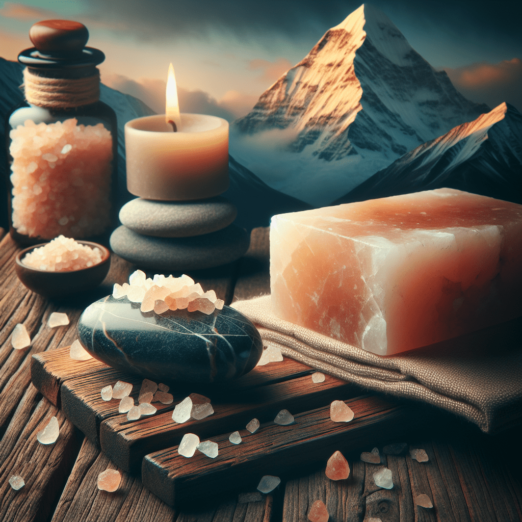 Himalaya zoutkristal zeep- & massagesteen