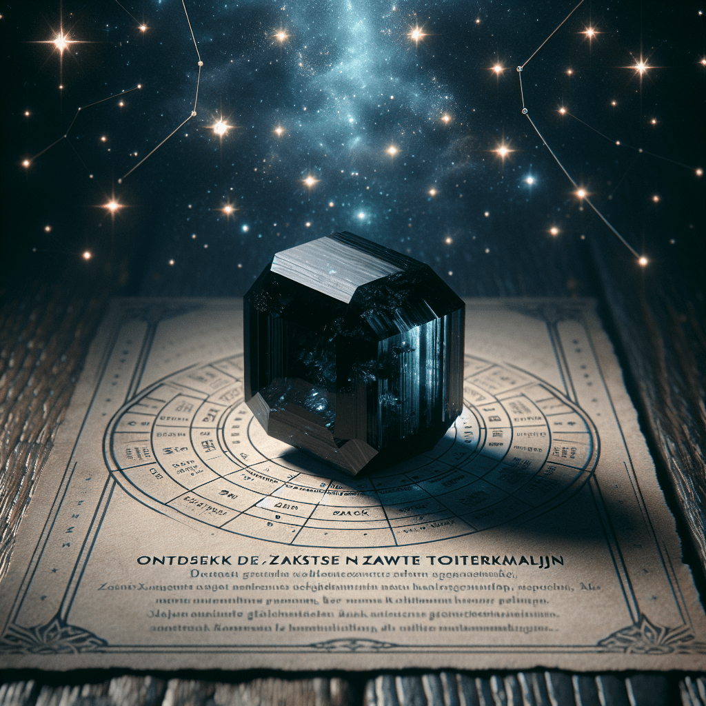 Zaksteen zwarte toermalijn