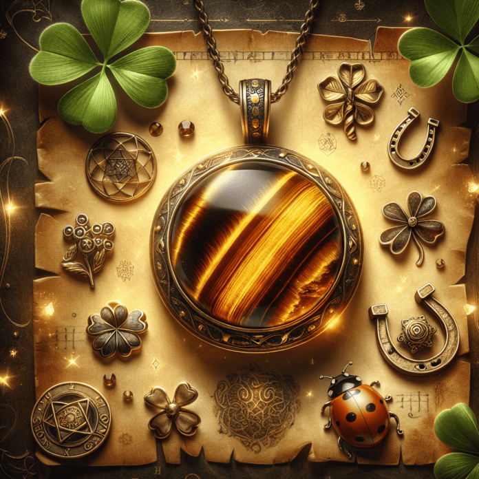 Tijgeroog gelukshanger