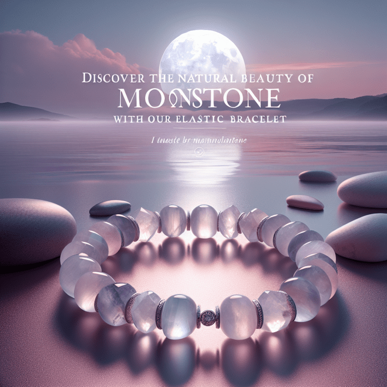 Elastische Armband met Maansteen en Vlinder Bedel