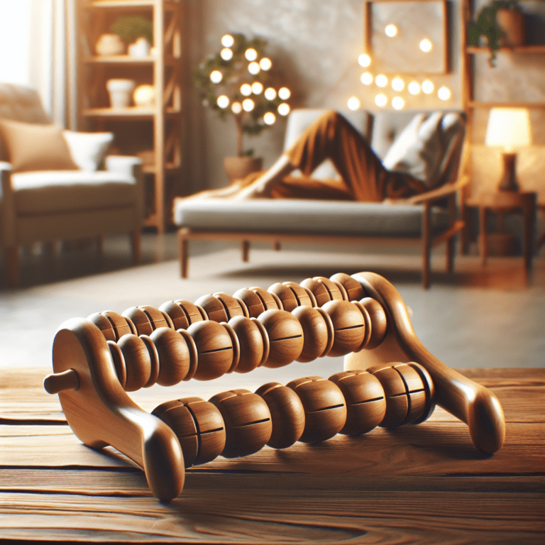 Houten voetmassage roller