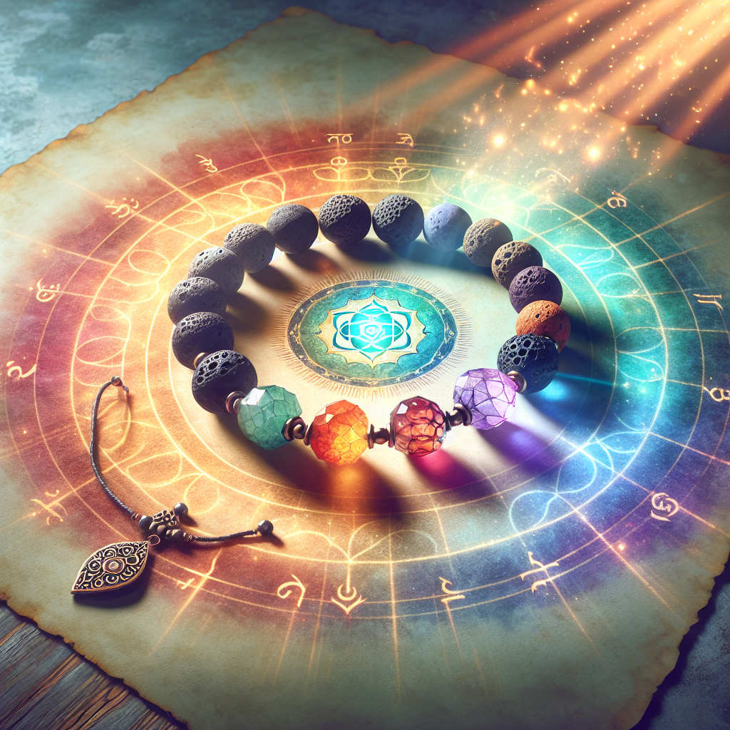 Armband Chakra Lavasteen