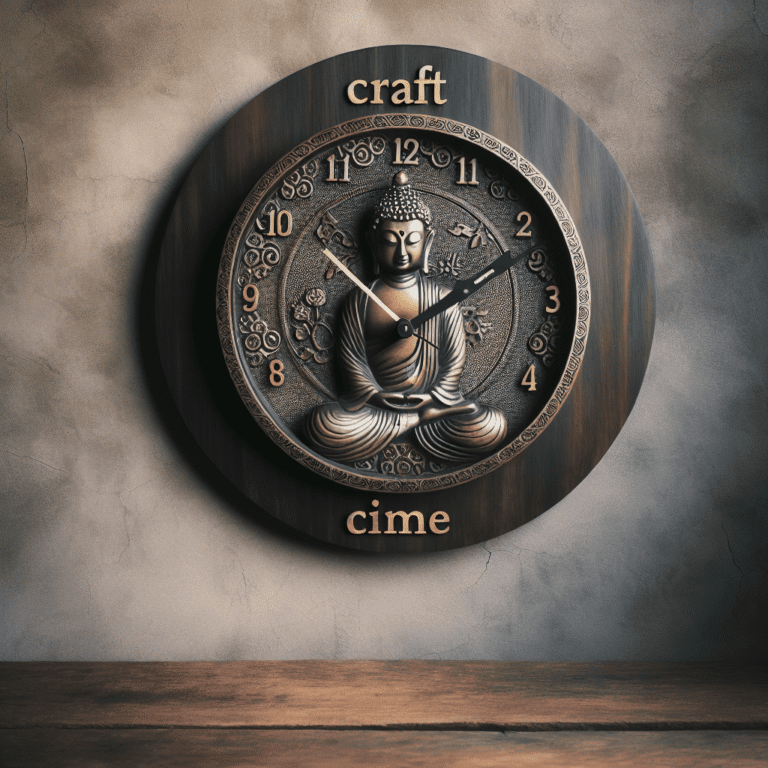Boeddha wandklok