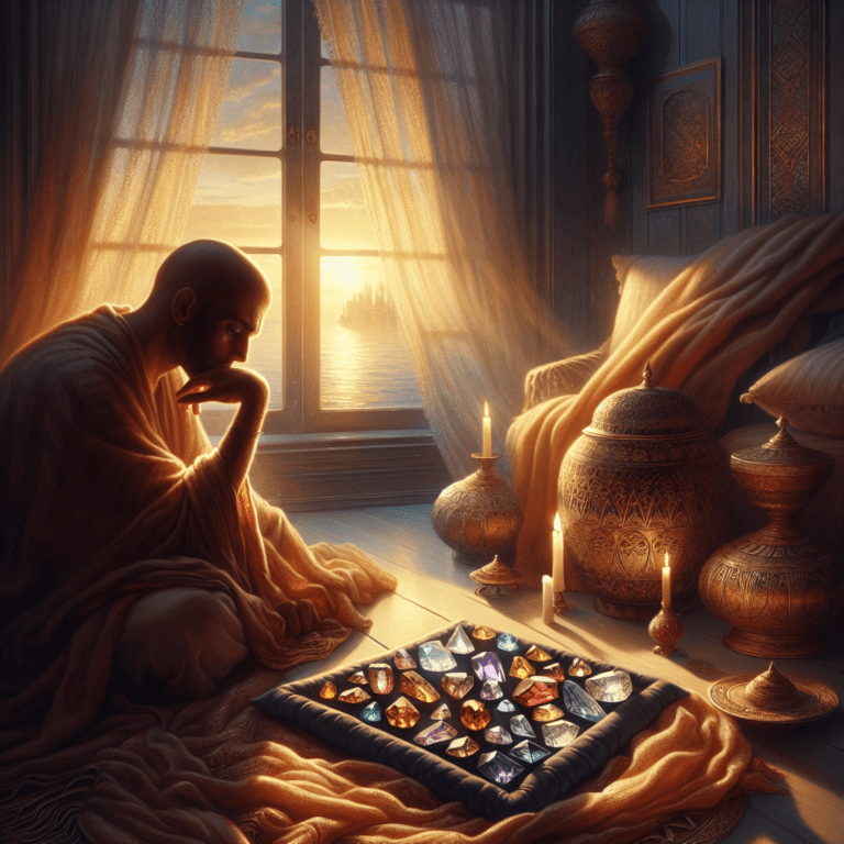 Rouw en verlies edelsteen setje