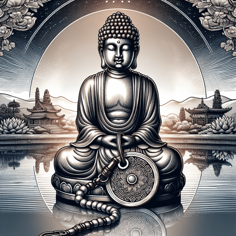Meditatie Boeddha Sleutelhanger