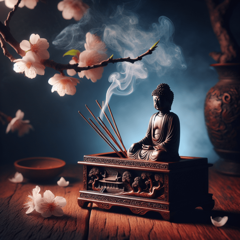 De spirituele betekenis van houten wierookdoosje met Boeddha