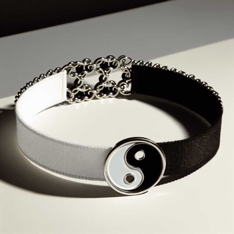 De Yin en Yang van de mode: een blik op de trendy Ying Yang-choker