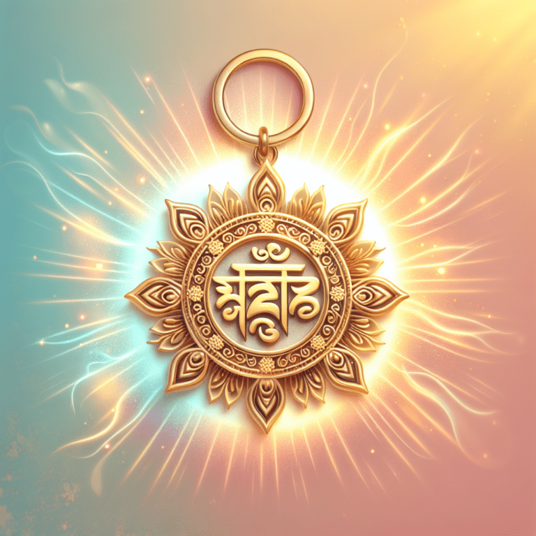 Ervaar gelukzaligheid met de Geluks Koepelhanger met een Tibetaanse mantra