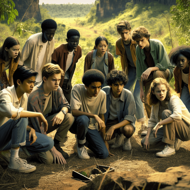 Mysterieuze set van 9 tieners ontdekt op een afgelegen locatie