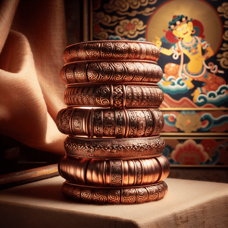 Ontdek de schoonheid van handgemaakte Tibetaanse koperen armbanden