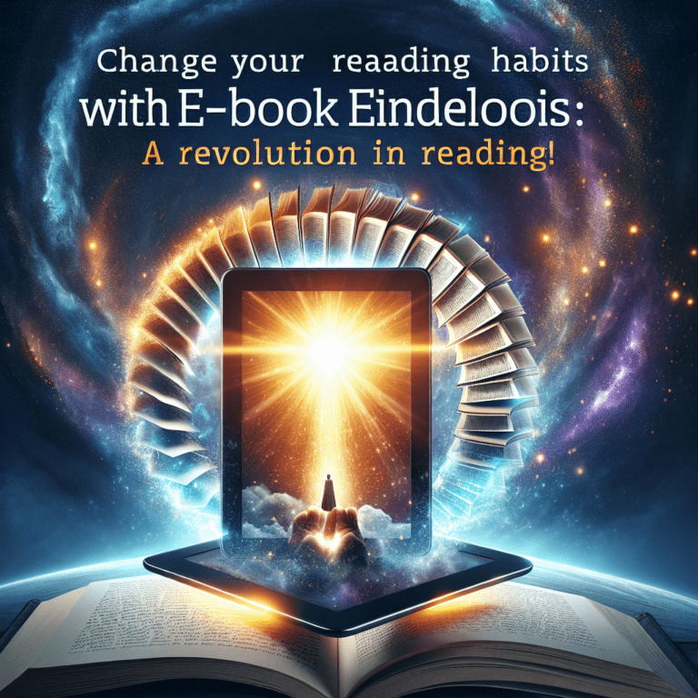 Verander uw leesgewoonten met E-Book Eindeloos: Een revolutie in het lezen!