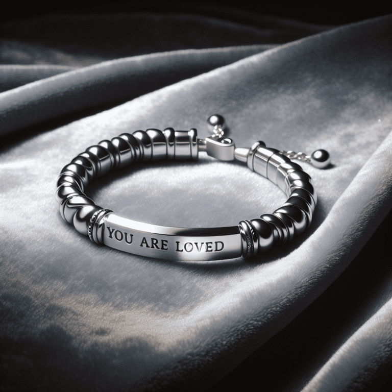 Verspreid liefde met een stijlvol tintje: verstelbare zilveren armband met de boodschap 'You Are Loved'