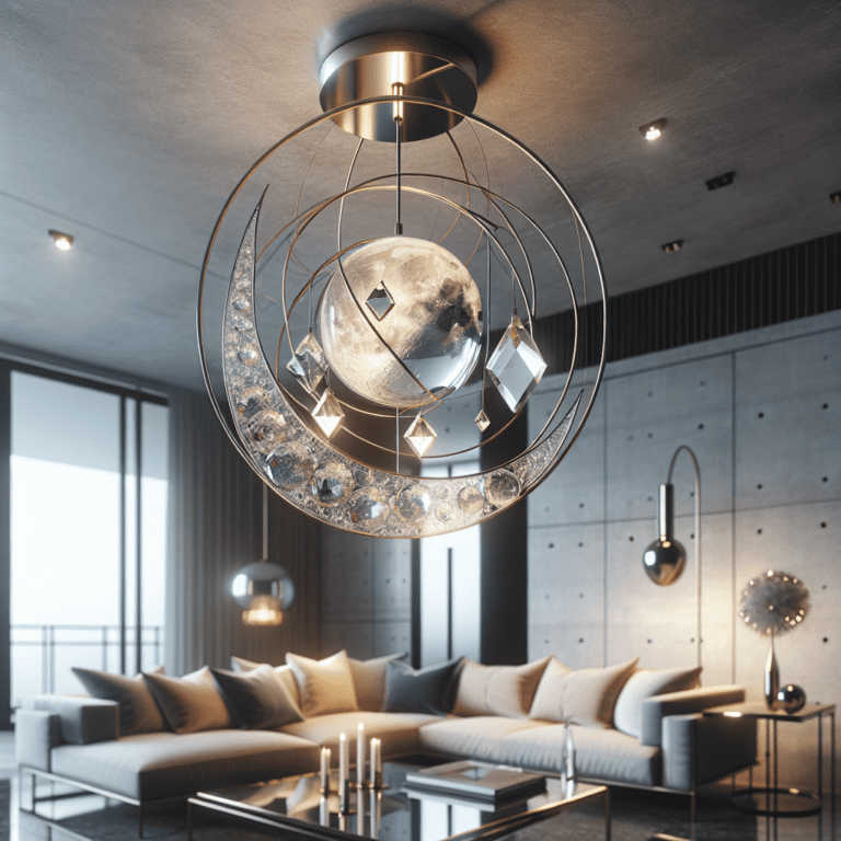 Hoe u de decoratieve maan en kristallen hanger kunt gebruiken om uw interieurontwerp te verbeteren