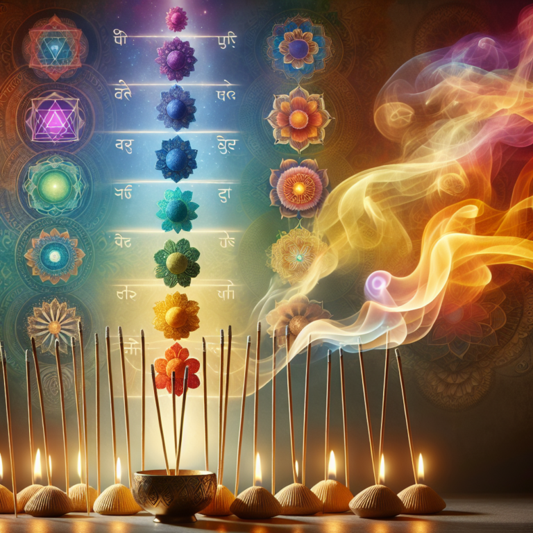 Genezing door geur: Wierook Kegels en de 7 chakra's