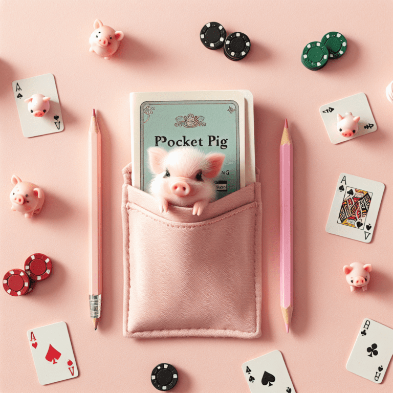 Ontmoet het schattige Kleine Pocket varkentje: het mini varkenskaartenboek