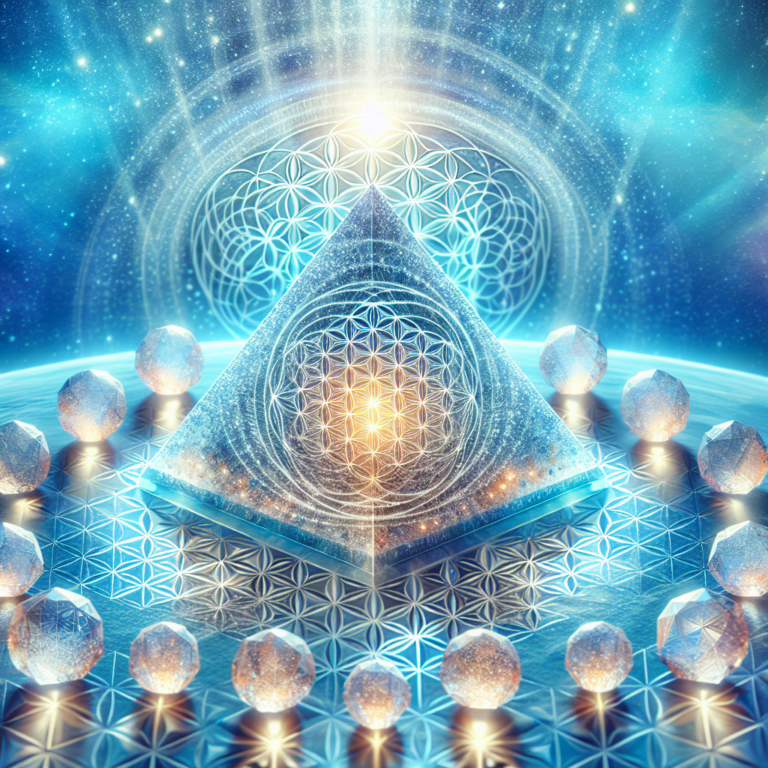 Orgoniet Piramide Seleniet Bloem des Levens