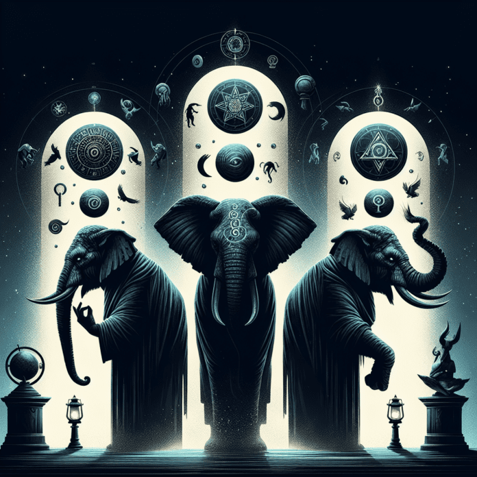 Horen zien zwijgen olifanten