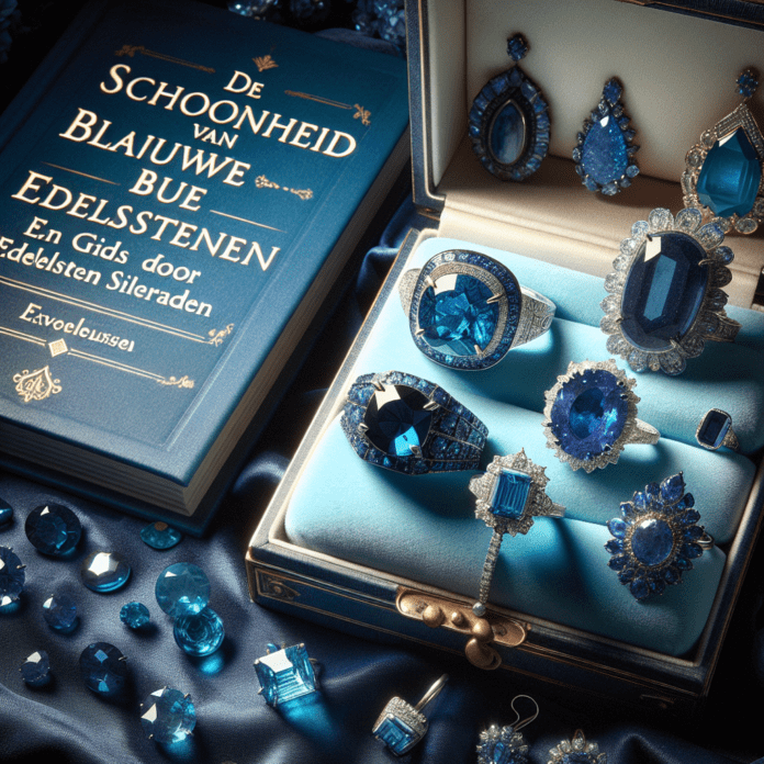 Blauwe Edelstenen en Goudkleurige Snippers