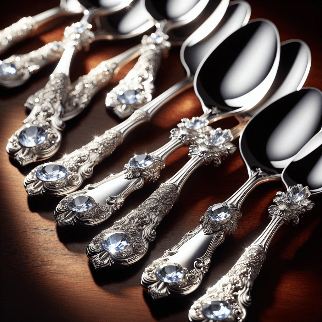 Zilveren theelepel met kirstallook