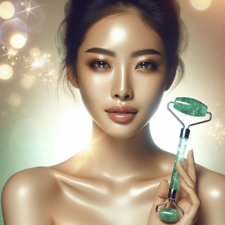 Massage Gezichtsroller met Gezicht Liftende Steen – Groene Kwarts